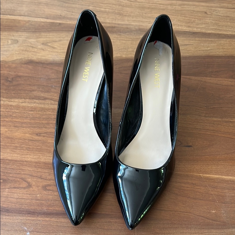 Nine West Black Patent Leather Pumps